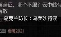 烏克蘭防長：烏美沙特談判“具有建設性且有含義”