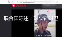 聯合國陳述：對立針對巴勒斯坦的吞并和強行搬遷